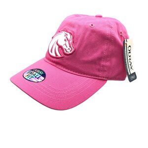 NCAA Boise State Broncos Hat Cap Ouray Pink Small Fit Hook & Loop